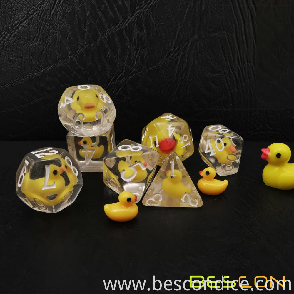 Novelty Duck Game Dice Set 3